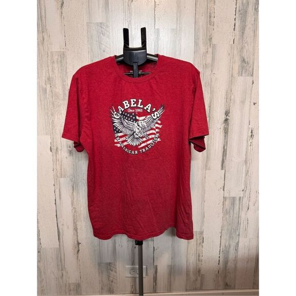 Cabela’s red men’s tshirt size XL - Picture 2 of 5